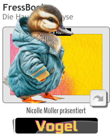 FressBook Die Haustier-Analyse Kiwi & Aspirat Vogel Vogel Nicolle Müller präsentiert